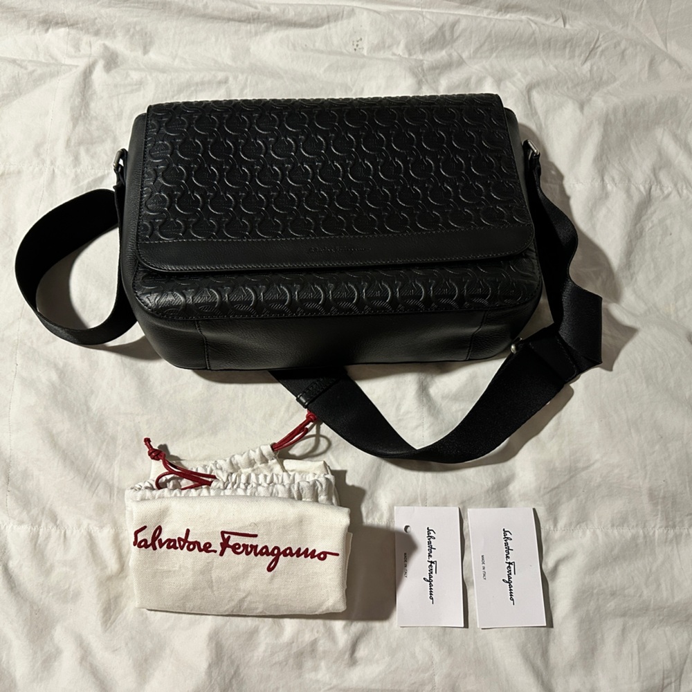 Salvatore feragamo men’s messenger bag